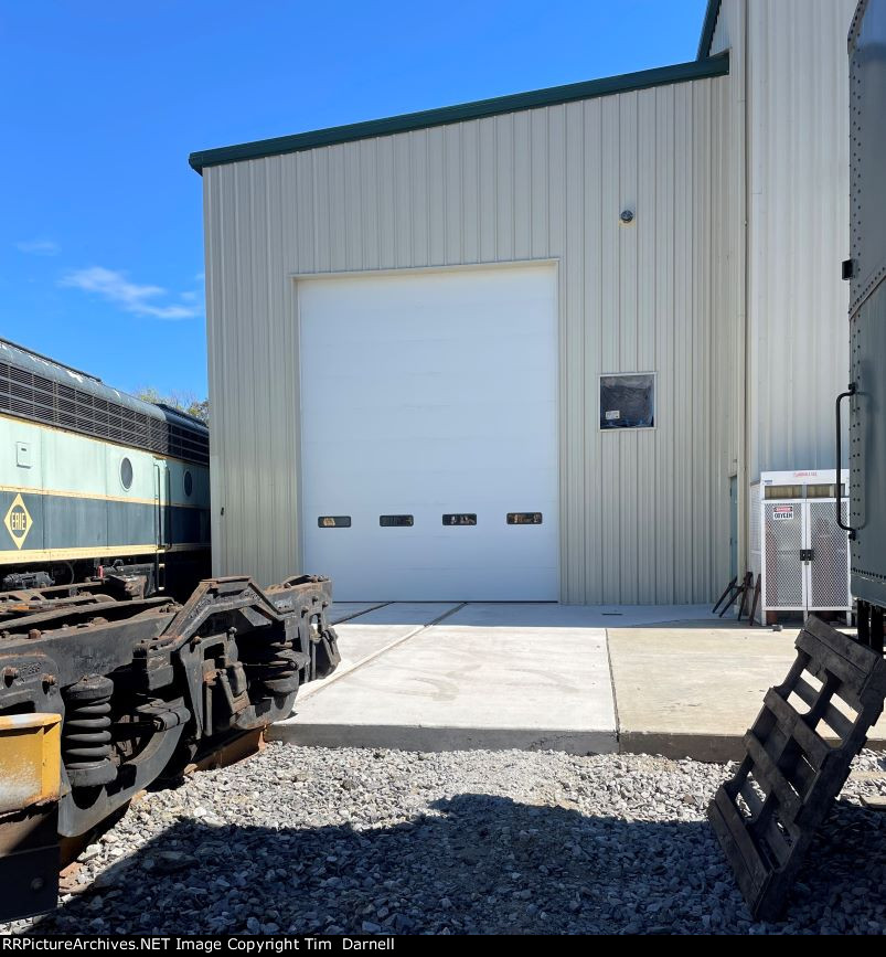 New paint booth front door.